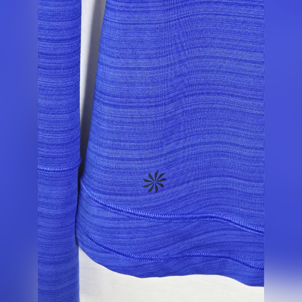 Athleta Pacifica Zip Hoodie Gorpcore Royal Blue UV Protection Coastal Athletic - Picture 4 of 8